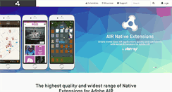 Desktop Screenshot of airnativeextensions.com